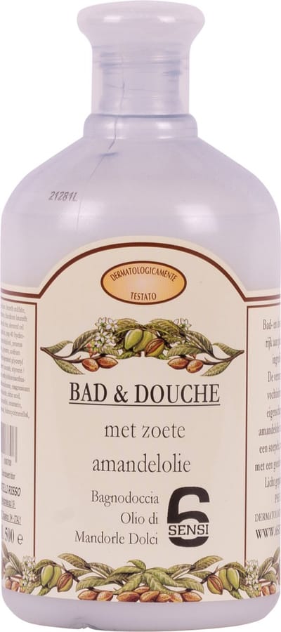 6Sensi- Bad en Douche met zoete amandelolie - 500 ml