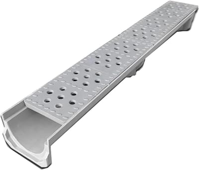 Tuingoot Systeem - Regenwater Afvoer - Oprit Waterdicht - Belastbaar tot 1 Ton - 100 x 10 x 10 cm