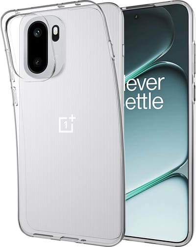 Just in Case hoesje geschikt voor OnePlus 15R Hoesje Siliconen - Flexibele Case - Transparant