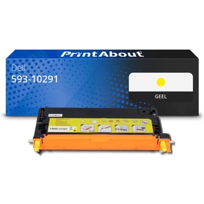 PrintAbout huismerk Toner 593-10291 (H515C) Geel Geschikt voor Dell