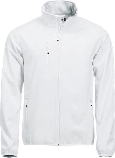 Clique Basic Softshell Jas Heren Wit maat XS
