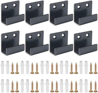 Dailygoods - 8 Stuks keramische tegel-displayhouders voor fotolijsten en olieverf