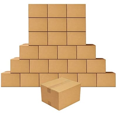 Verhuisdozen 9 x 6 x 4 inch - 25 stuks golfkarton verzenddozen