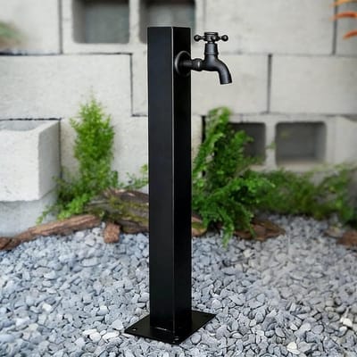 Buitenwaterkolom - Vrijstaande kraan - Tuin bewateren - Vorstvrij ontwerp - 95 cm hoogte - Zwart