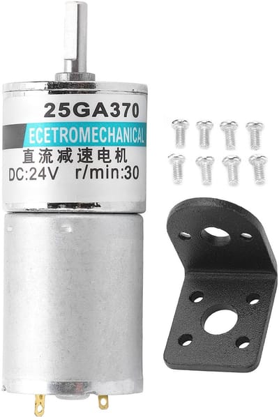 Dailygoody - DC Motor - Laag Snelheid - CW/CCW Draairichting - 24V Model - Permanente Magneten - Hoge Kracht - Geschikt voor Diverse Toepassingen - Co
