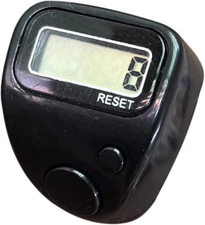 Vingerteller Klikker - Digitale Tegenring - Activiteiten Tellen - Stille Mechanische Teller - LCD Display - Zwart