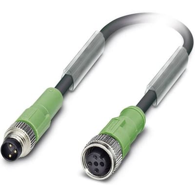 Phoenix Contact 1682317 Sensor/actuator connector, geassembleerd M12 Aantal polen (sensoren): 3 Stekker, recht, Bus, recht 0.60 m 1 stuk(s)