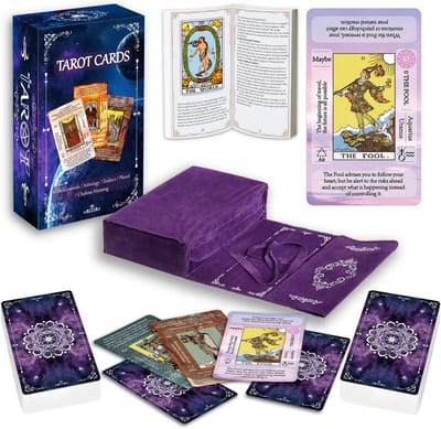 Tarotkaarten Set voor Beginners: Compleet Deck met Gids en Fluweel Zakje