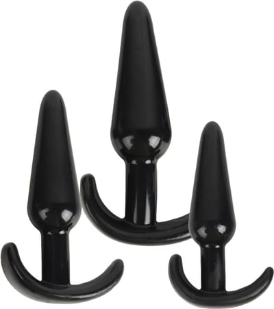 Banoch | Buttplug set beginner ergo 2.0 - zwart - 3 delig