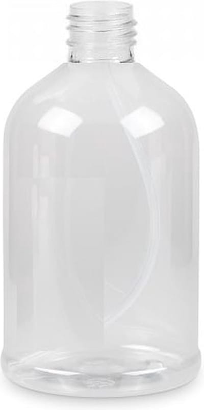 Fles 500 ml PET transparant 28/410