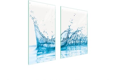 TMK ArtDeko Serie - Glazen Beschermplaat - 75x52cm - Veilige Montage - Veelzijdig Gebruik