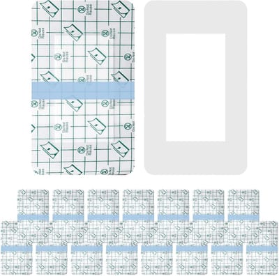 15 PCS Wondverbanden Waterdichte Verbanden voor Wonden Grote Wondsluitstrips Cutiderm Zelfklevend Wondverband voor Huidbescherming Na Tatoeage Zwemmen Douche (10 * 15cm)