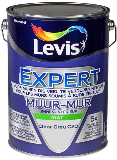 Levis - Expert Muur Binnen Mix - Clear Grey C20 - Mengverf - 5 L