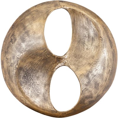 PTMD Wandpaneel Deuie - 70x10x70 cm - Aluminium - Messing