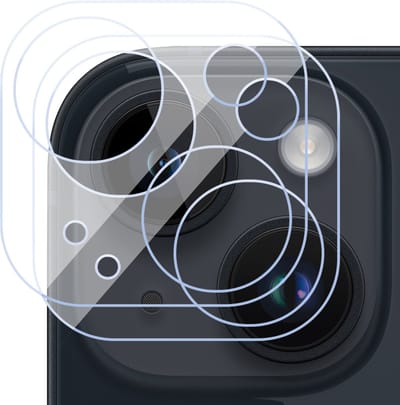 Camera Lens Screen Protector geschikt voor iPhone 15 - 2x Gehard Glas Screenprotector GlassGuard