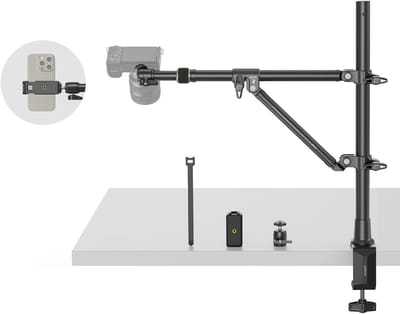 Ondersteuning voor Tafel voor Fotografie en Live Streaming - Stabiele en Verstelbare Steun voor Camera's en Accessoires