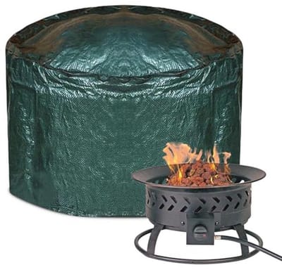 Waterdichte Ronde Vuurkorf Cover - Heavy Duty UV-bestendig met Trekkoord (84 x 50 x 0,5 CM)