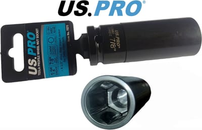 Wielboutsleutel / Slotboutsleutel 7/8" met teflon bescherming voor Tesla wielbouten