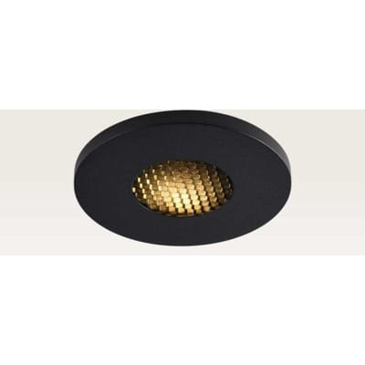 LUSENZ Inbouwspot Ulvion nero nova - Zaagmaat 60mm - GU10-fitting - IP20 voor binnen - Zwart - Met doorlusbedrading