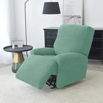 Housse de fauteuil inclinable extensible 1 place, housse de canapé en polaire élastique, housse de fauteuil relax, protection de meubles gray