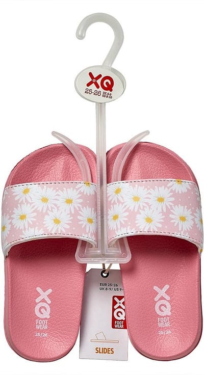 XQ Footwear - Slippers - Bloemen - Roze - Maat 29/30