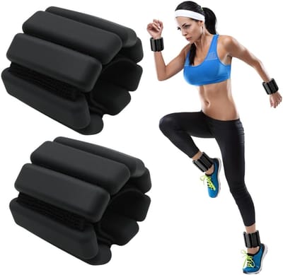Pack van 2 Gewichtmanchetten voor Pols en Enkel - Verstelbaar - Draagbaar voor Vrouwen - Mannen - Fitness - Hardlopen - Hiken - Yoga