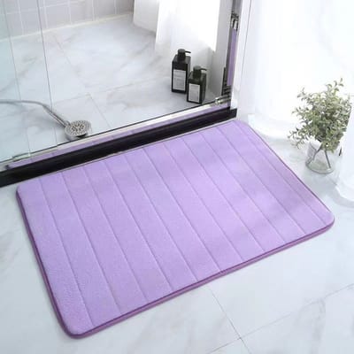 Effen Kleur Entree Deurmat Toilet Badkamer Absorberende Mat Memory Katoen Gevoerd Slaapkamer Tapijt 40 * 60cm