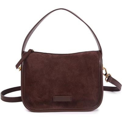 Echt Leer Dames Schoudertas Nieuwe Matte Koeienhuid Draagtas Grote Capaciteit Retro Niche Design Crossbody Tas gray