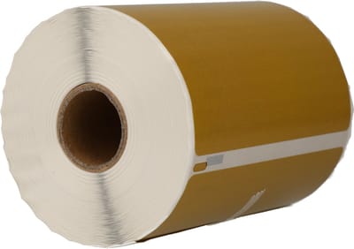 DULA Dymo Compatible labels - Goud - S0904980 - Grote verzendetiketten - 1 rol - 104 x 159 mm - 220 labels per rol