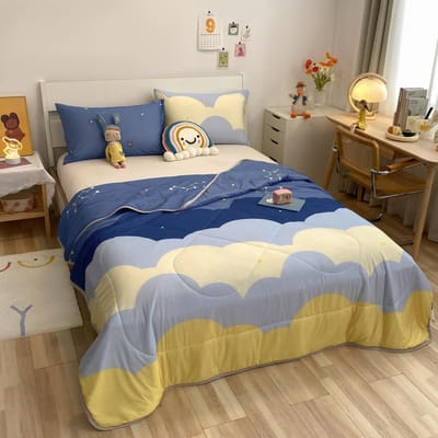 Koelende deken voor bed Zijdezachte airconditioning dekbed Lichtgewicht gekoelde zomerquilt met dubbelzijdige koude en verkoelende stof 200x230cm