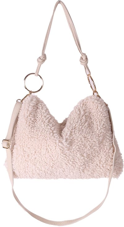 Giuliano Teddy schoudetas Amynah - Beige - Teddy - Dames - Made in Italy