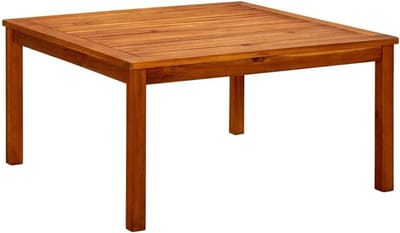 Tuintafel Acaciahout - Balkontafel Koffietafel - Buiten Ontspannen - Weerbestendig Lattendesign - 85 x 85 x 45 cm - Bruin