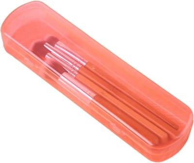 Tandenborstelhouder - Reis etui - Hygiënisch opbergen - Lekdicht ontwerp - 21 cm - Roze
