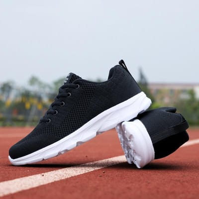 Dames Hardloopschoenen Mesh Casual Sneakers Vetersluiting Lichtgewicht Dames Wandelen Ademend Outdoor Sport Hardloopschoenen Vrouw 36