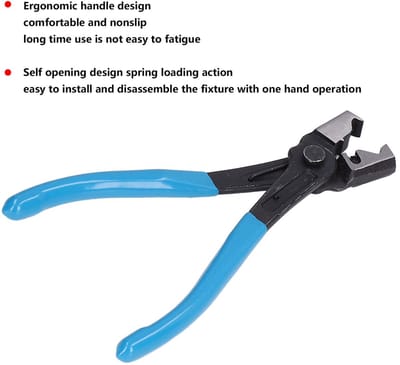 Dailygoods- Buisbundeltang Multifunctioneel - Slangklemtang - Opvouwbaar - Chroom-vanadiumstaal - Auto Reparatie - Ergonomisch Ontwerp