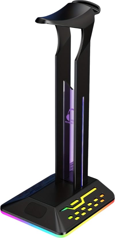 Nivard Headset Standaard - Koptelefoon Hanger - Houder - Stand - Gaming - RGB Licht