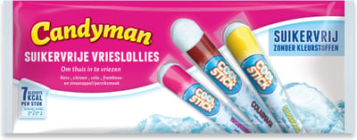 Candyman Suikervrije Vrieslollies - 40ml - 16 x 15 stuks