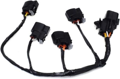 Ontstekingskabelboom Plug - Auto Bobine Kabel - Motoronderhoud Uitvoeren - Hoge Betrouwbaarheid - 1 Stuk - Zwart