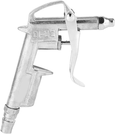 Luchtblaaspistool - Persluchtgereedschap - Stofverwijdering - Lang smal mondstuk - 86x136 cm - Zilver