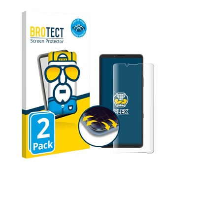 BROTECT - Screenprotector voor Sony Xperia 10 VII - Folie Beschermfolie transparant volledig dekking - 2 Stuks