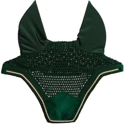 Kentucky Horsewear - Oornetje Wellington soundless velvet donkergroen