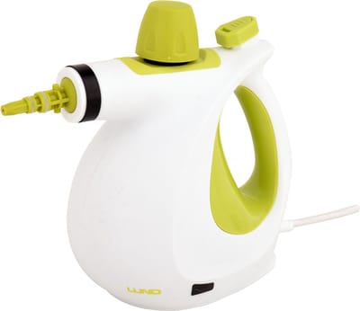 LUND Professional Hand Stoomreiniger MET 7 Opzetstukken - Stoomreiniger - Kinderslot - 17-Delige Set - 900W-1050W - Groen/Wit