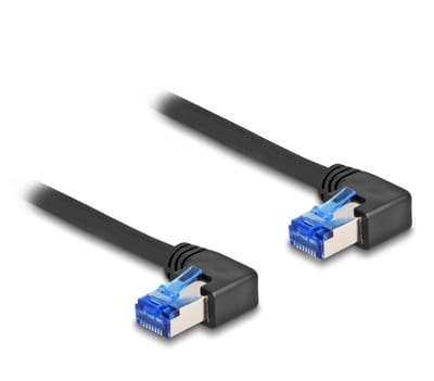 SFTP CAT6a netwerkkabel | haaks (links) / haaks (links) | zwart | LSZH | 0,50 meter