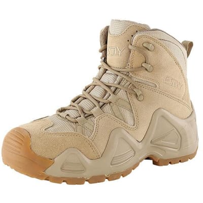 Outdoor Antislip Ademend Waterafstotend Wandelschoenen Militaire Training Gevechts Tactische Laarzen Heren Klimmen Trekkingschoen 39 zandig