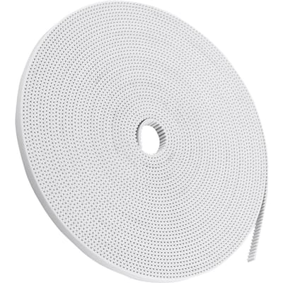 10M witte open distributieriem, breedte 6 mm, PU met stalen kern, 3D-printeraccessoire white