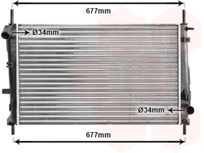 Van Wezel - RADIATOR VOOR FORD MONDEO 1993-1996 1086946