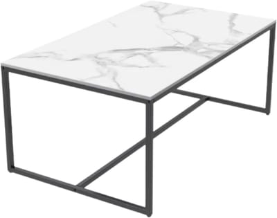 Eettafel Opulence - Marmer look - Uitschuifbaar - 150 to 180cm - Wit