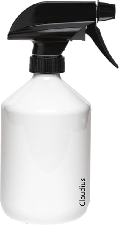 Lege Plastic Fles 500 ml PET apothekersfles wit - met zwarte spraykop - set van 10 stuks - navulbaar - leeg