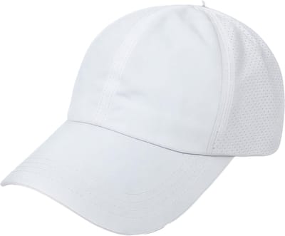 Zomer Effen Kleur Baseball Cap – Dames Athleisure Hoed – Wit – Kruis Paardenstaart Mesh Pet – Sneldrogende Vizierhoed – Sportieve en Comfortabele Zonnepet voor Buitenactiviteiten