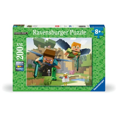 Ravensburger puzzel Minecraft avontuur 200 XXL stukjes kinderen.
